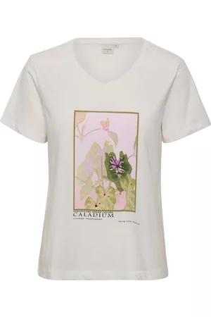 Cream Dames T-shirts - Shirt 'Sanna