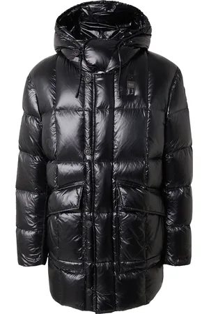 Blauer Winterjas