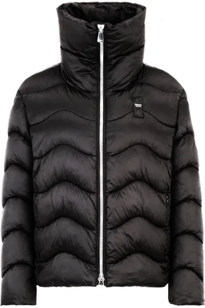 Blauer Winterjas