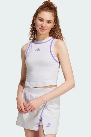 adidas Essentials Color-Pop Cotton Crop Tank Top