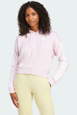 adidas Essentials 3-Stripes French Terry Full-Zip Hoodie