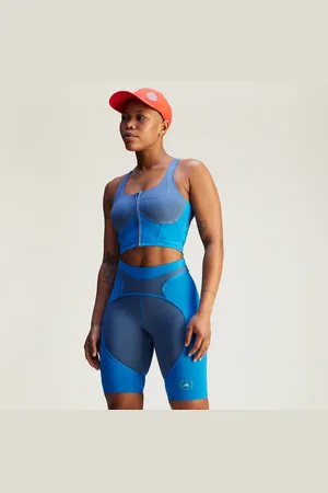 adidas By Stella McCartney Two-Tone Zipped Crop Top