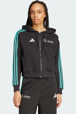 adidas MERCEDES - AMG PETRONAS FORMULA ONE TEAM DNA FULL ZIP HOOD