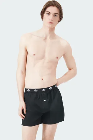 adidas Comfort Core Cotton Icon Woven Boxer Waistband 2-Pack Underwear