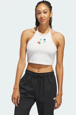 adidas Fashion Graphics Floral Halter Neck Top