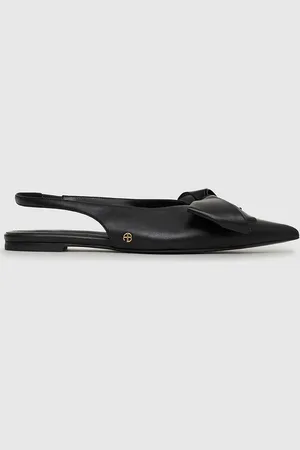 ANINE BING Nina Slingback Flats With Bow in