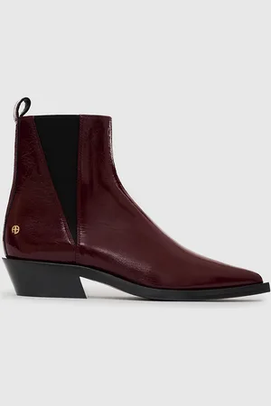 ANINE BING Bekah Flat Boots in Dark