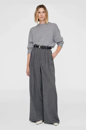 ANINE BING Lee Crew Sweater in Medium Heather