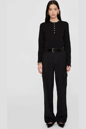ANINE BING Alessia Long Sleeve Tee in