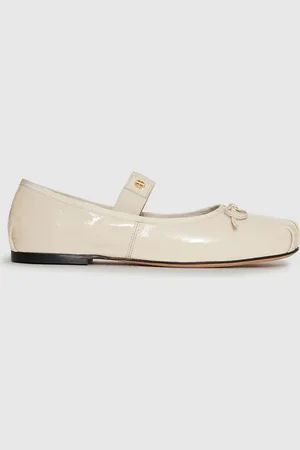 ANINE BING Jolie Flats in Crinkled Patent