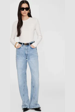ANINE BING Jo Long Sleeve Tee in Off