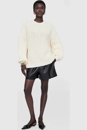 ANINE BING Sydney Crew Sweater in Crochet