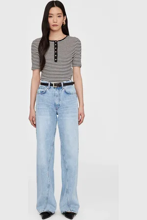ANINE BING Alessia Tee in And Black Stripe