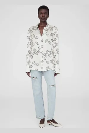 ANINE BING Avalon Shirt in Oyster