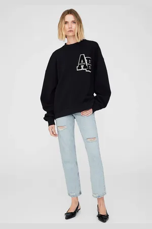 ANINE BING Miles Oversized Sweatshirt Letterman