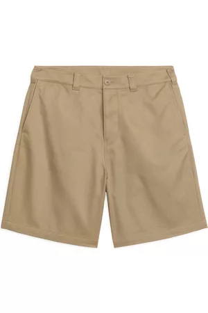 ARKET Heren Shorts - Relaxed Cotton Twill Shorts