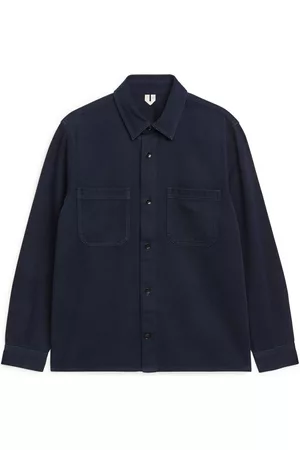 ARKET Cotton Twill Overshirt - Blue