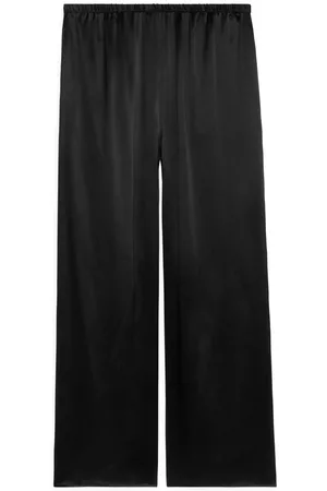 ARKET Dames Sokken - Silk Pyjama Trousers - Black