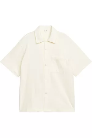 ARKET Bouclé Jersey Shirt - White