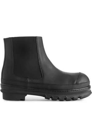 ARKET Low-Cut Leather Boots - Black