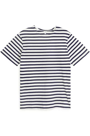 ARKET Heren T-shirts - Heavyweight T-Shirt - Blue