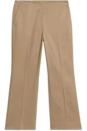 ARKET Dames Chino's - Cropped Cotton Stretch Chinos