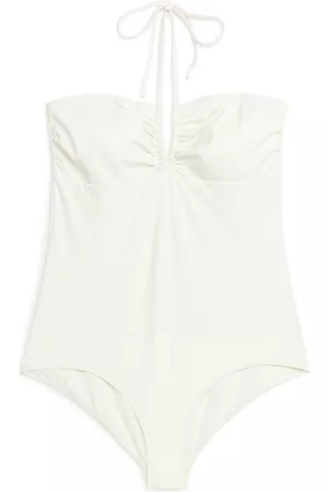 Arket Halterneck Swimsuit - White