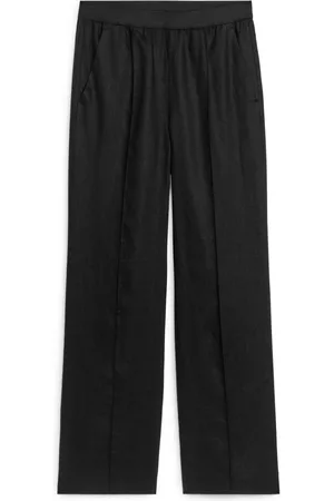 ARKET Linen Trousers - Black