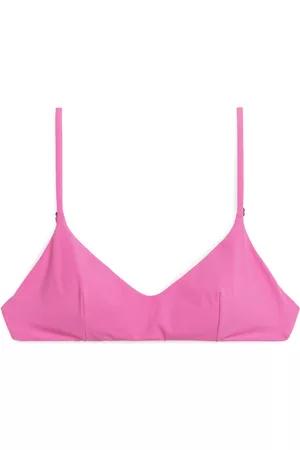 ARKET Dames Bikini's - Matte Tie-Back Bikini Top - Pink