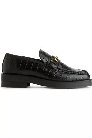 ARKET Leather Loafers - Black