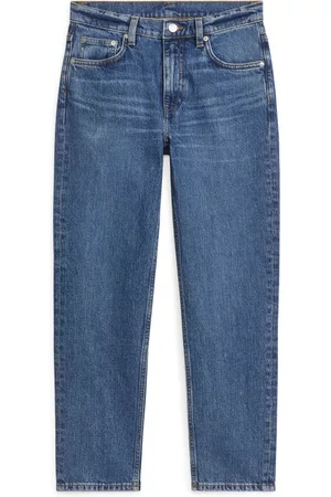 ARKET Dames Stretchbroeken - REGULAR CROPPED STRETCH Jeans - Blue