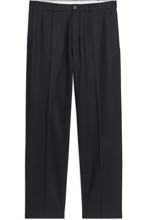ARKET Straight-Fit Wool Trousers - Blue