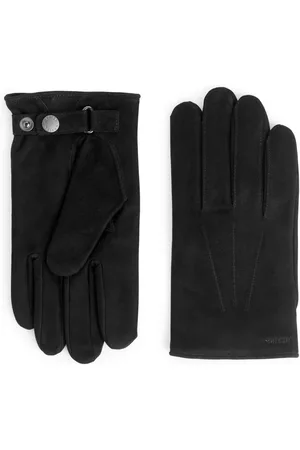 ARKET Heren Handschoenen - Hestra Robert Suede Gloves - Black