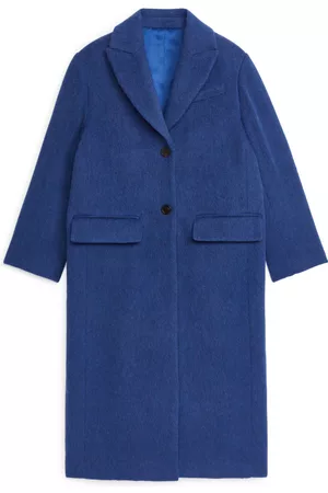 ARKET Oversized Wool Blend Coat - Blue