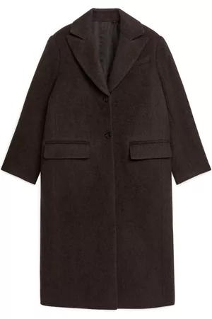 ARKET Oversized Wool Blend Coat - Brown