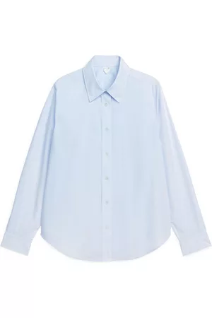 ARKET Straight Cut Poplin Shirt - Blue