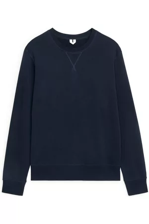 ARKET Heren Sweaters - French Terry Sweatshirt - Blue