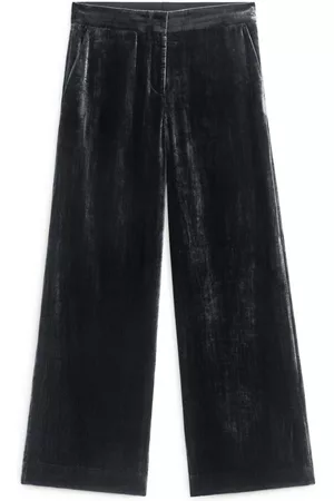 ARKET Velvet Trousers - Black