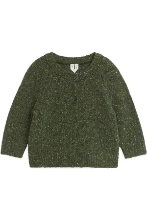ARKET Neps Wool Cardigan - Green