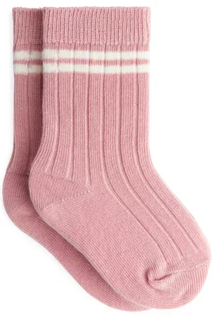ARKET Ribbed Baby Socks - Pink