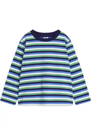ARKET Lange Mouwen Poloshirts - Long-Sleeve T-Shirt - Blue