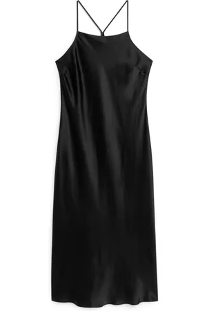 ARKET Dames Ondergoed - Silk Slip Dress - Black