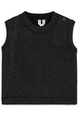 ARKET Cardigans - Cotton Vest - Black