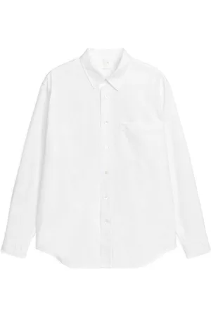 ARKET Heren T-shirts - Relaxed Oxford Shirt - White