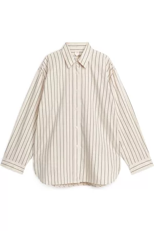 ARKET Relaxed Poplin Shirt - Beige