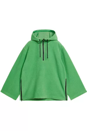 ARKET Dames Hoodies - Fleece Hoodie - Green
