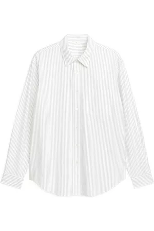 ARKET Heren T-shirts - Relaxed Oxford Shirt - White