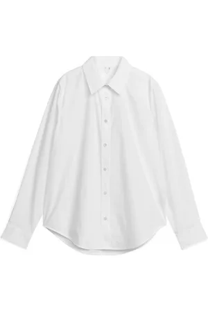 ARKET Straight Cut Poplin Shirt - White