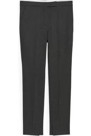 ARKET Tailored Slim-Fit Wool Trousers - Grey