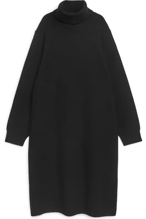 ARKET Knitted Wool Blend Dress - Black